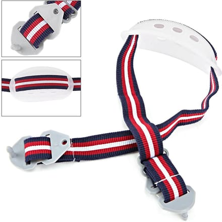 Veiligheidsconstructie Witte Bouwhelm Kinband Afneembare Sling voor Helm Onderkaak blue
