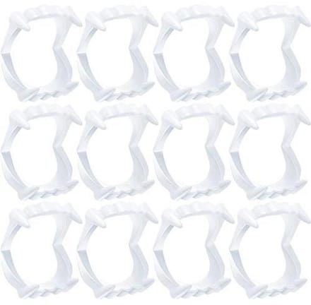Vampier Tanden - Monster Fangs - Feest Accessoires - Niet Giftig - 12 Stuks - Wit