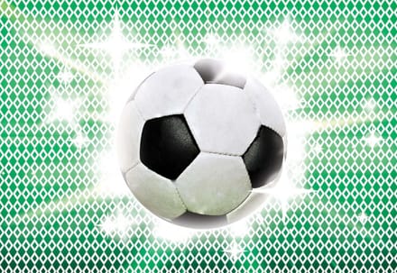 Fotobehang Football | PANORAMIC - 250cm x 104cm | 130g/m2 Vlies