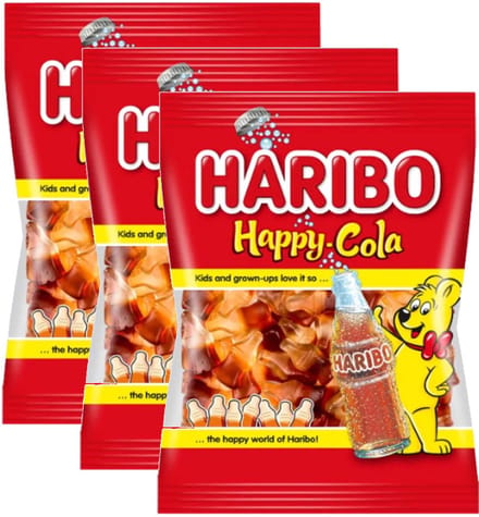 Haribo Happy Cola - Multipack - Snoep - 1,5kg (3x500g)