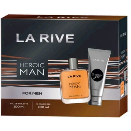 La Rive Heroic Man EDT Gift Set 100 ml + 100 ml