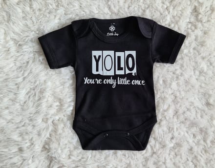 Little Jay you're only little once - Zwart - Rompertje