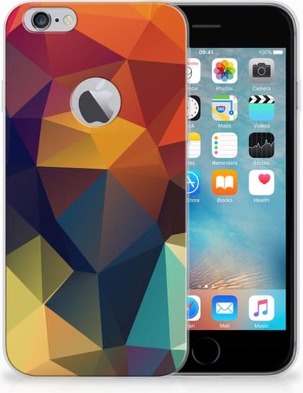 Apple iPhone 6 Plus | 6s Plus TPU Hoesje Polygon Color