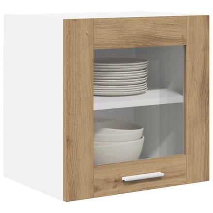 vidaXL - Hangkast - 2 - st - Artisanaal - eiken - 40 - x - 31 - x - 40 - cm - Bewerkt - hout