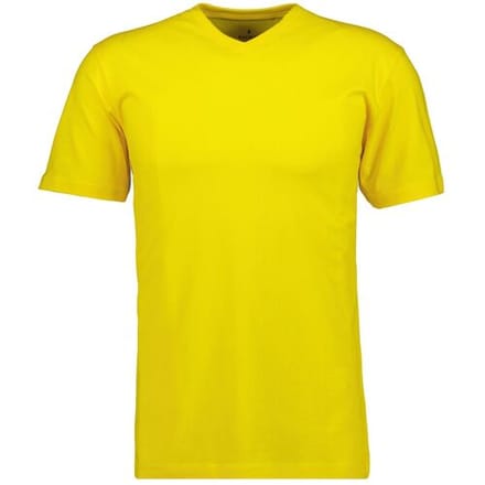 Ragman T-Shirt Uni V-Neck Single Jersey Lemon Yellow / male