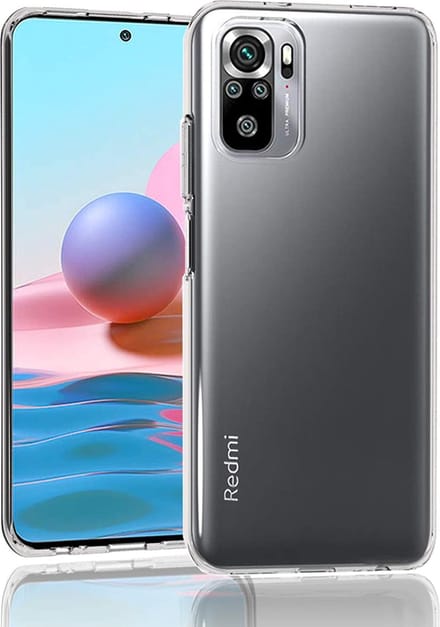 Hoesje voor Xiaomi Redmi Note 10 4G backcover Shockproof siliconen Transparant