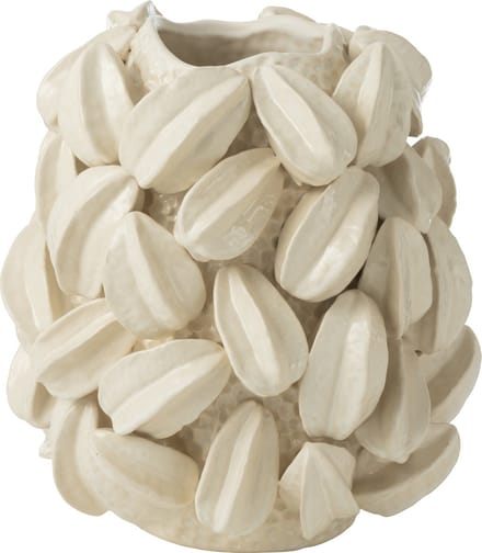 J-Line vaas Botanica Cacao Hoog - keramiek - beige - Ø 30.5 cm