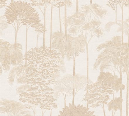PALMBOMEN BEHANG | Botanisch - Beige Crème - A.S. Création Cuba II