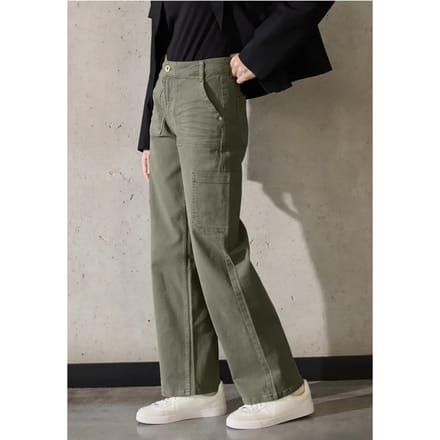 Cargo broek met rechte pijpen
