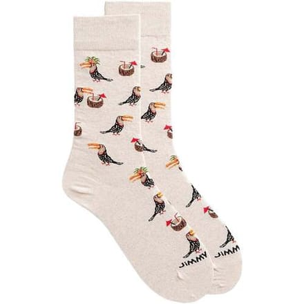 Sokken Jimmy Lion TROPICALTOUCAN-BEIGE