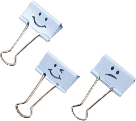 Rapesco RA-1353 papier clips Emoji blauw