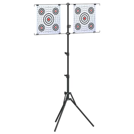 vidaXL Doelstandaard Zwart en Wit 82,5 x 51 x 150 cm Metaal