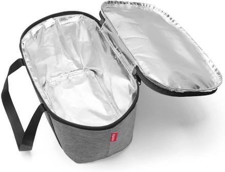 Kleine koeltas Twist Silver - Hoogwaardig polyester voor picknick en winkelen
