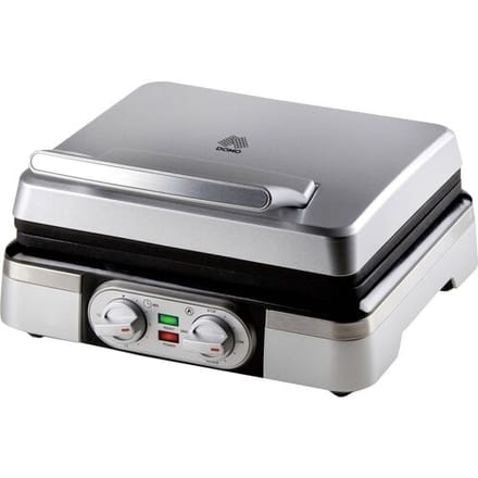 DOMO DO9149W - Wafelijzer - Belgische wafels 4x7 - Timer - Zilver