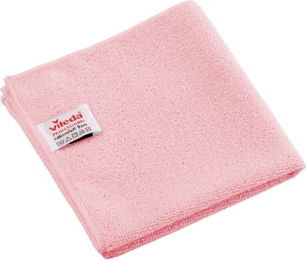 Vileda Professional r-MicroTuff Base microvezeldoek | pak van 5 stuks | rood