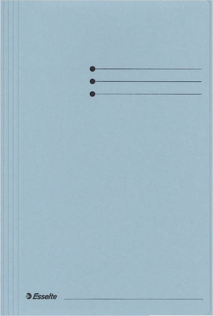 Esselte Manilla 3-klepsmap - folio - 50 stuks - Blauw