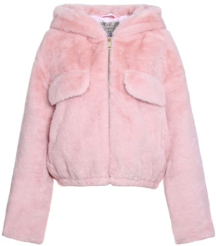 Teddy jas met capuchon - PINK