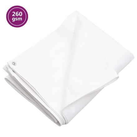 vidaXL - Dekzeil - 260 - g/m² - 2x3 - m - HDPE - wit
