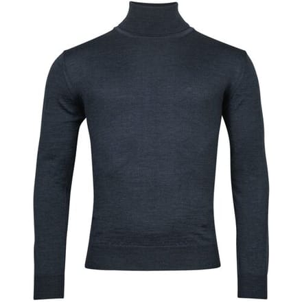 Baileys Trui Rollneck Merino Single Knit Denim Blue / male