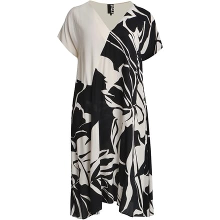 Dames V-hals jurk Mat Fashion