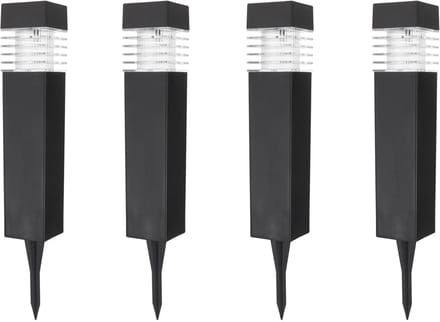 Keltin Solar tuinlampen - Weerbestendig - Compact ontwerp - Set van 4 - 40 cm hoog