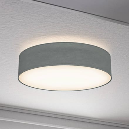 B.K.Licht - Plafondlamp - Ø38cm - grijs - excl. 2x E27 lichtbronnen