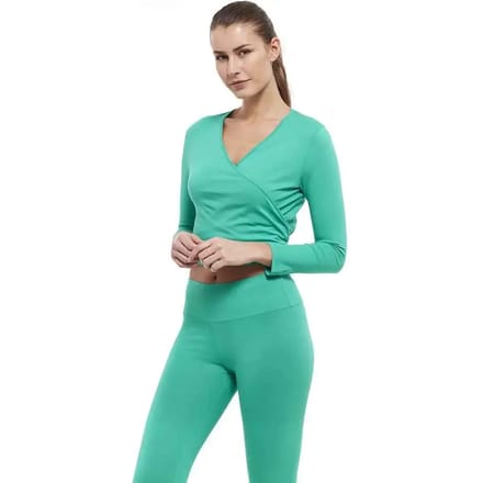 Lange mouw cache-coeur dames Yogaessential Chakra