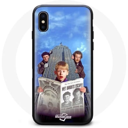 Coque - Maman j'ai raté l'avion - Iphone XS Max - Souple - Noir - Synthétique