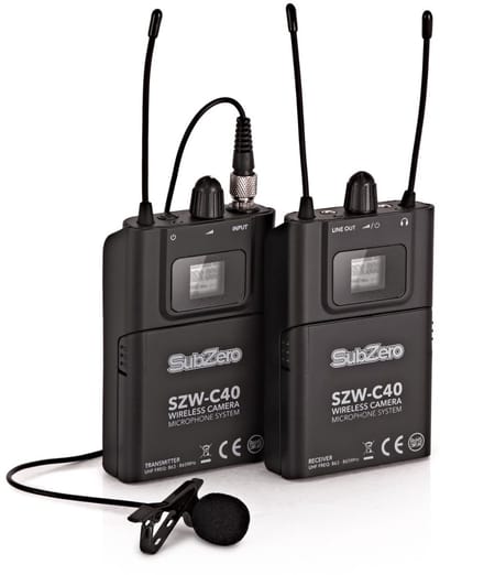 SubZero SZW-C40 Camera Draadloos Lavaliermicrofoonsysteem