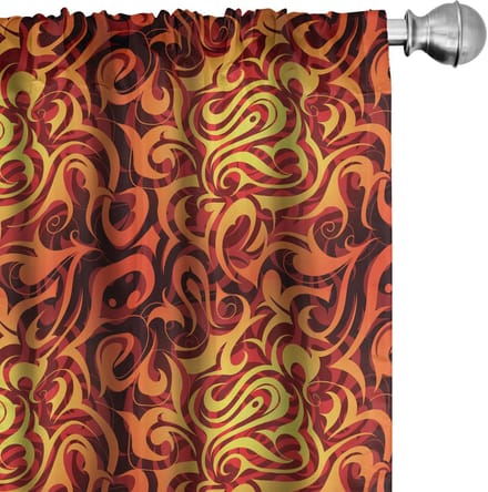 ABAKUHAUS Abstrakt Gordijnen – 2x75x225 cm – Microvezel – Halfdonker