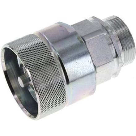 Stalen DN 25 Hydraulische Koppeling Insteeknippel 28 mm L Knelring ISO 8434-1 D M48 x 3