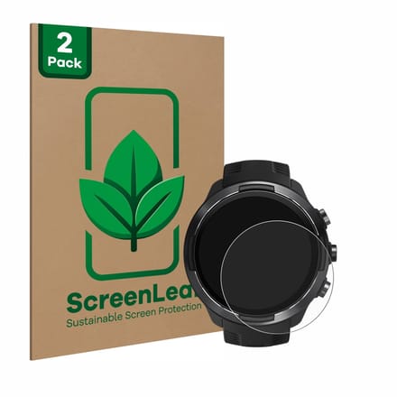 2 Stuks Screenprotector voor Suunto 9 - Hoogwaardige Beschermfolie transparant