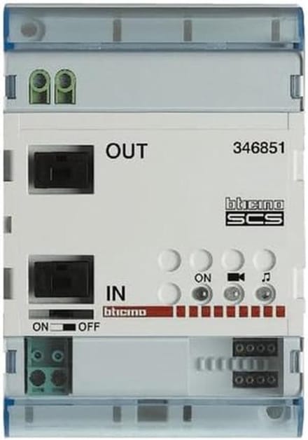 Uitbreidingsmodule - Installatie module - Systeem uitbreiden - 2-draads verbinding - 4 DIN modules