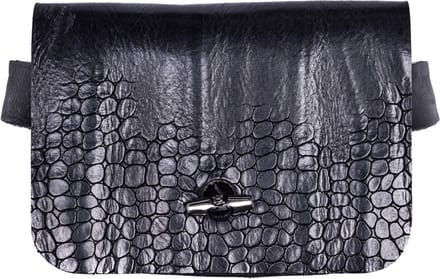 b.belt Leren Gordeltas Soley Beltbag Black Zwart