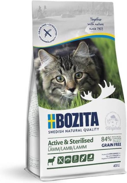 Bozita Active & Sterilised Graanvrij Lam - 400 gram - Kattenvoer