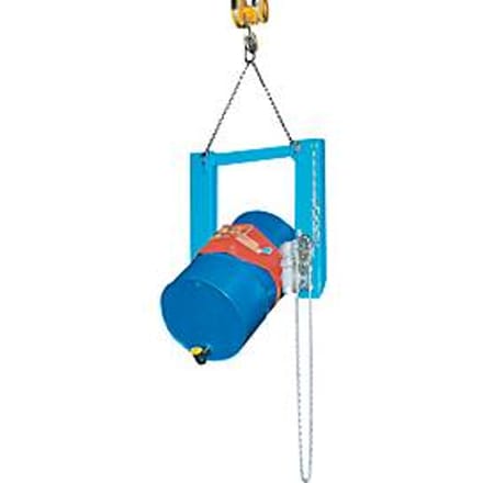 Vatenkantelaar FLEX, met ketting, blauw gelakt