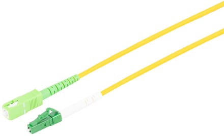 LWL SX Patchkabel LC/SC APC 9/125µ, OS2 gelb, 2m
