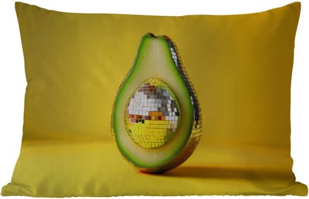 Buitenkussens - Tuin - Avocado - Discobal - Geel - Glitter - 50x30 cm