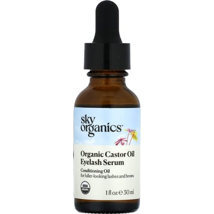 Sérum pour cils à l'huile de ricin bio, 1 fl oz (30 ml)