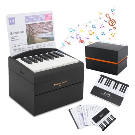 Dailygoods - Speelbare Pianokalender 2025 met Muziekbladen