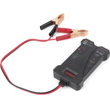12V Digitale Batterijtester Laadsysteem Analyzer Spanning Dynamo Uitgangstest WLCD Display black