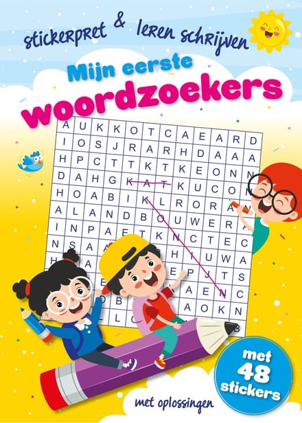 Mijn Eerste Woordzoekers - woordzoeker puzzelboek - kinderen - 6 tot 10 jaar
