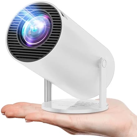 Beamzy - Mini beamer + Gratis HDMI kabel- Pro versie - Mini Beamer - mini projector - draagbare beamer - projector / beamer - Geïntegreerd Android 12.0 systeem - Screen mirroring smartphone - Home cinema