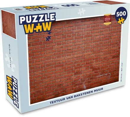 Puzzel Bakstenen - Muur - Textuur - Legpuzzel - Puzzel 500 stukjes