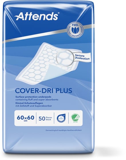 Attends Cover Dri Plus 60x60 - 50 stuks