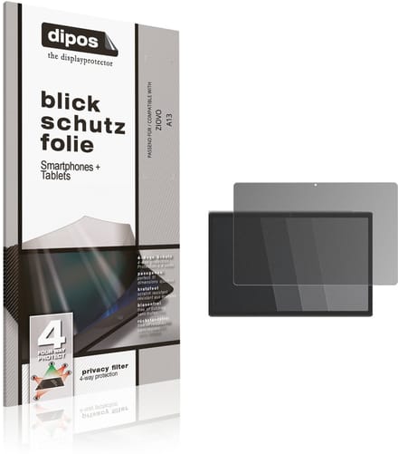 dipos – Matte Privacy Screenprotector geschikt voor ZIOVO A13 | Anti-Spy Beschermfolie