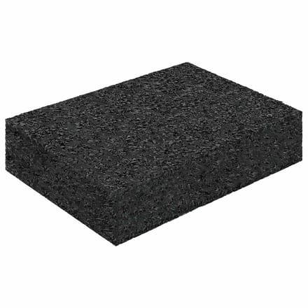 vidaXL Rubber granulaat patio pad Zwart 6 x 9 x 2 cm Rubber