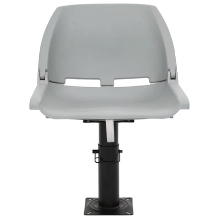 vidaXL - 2-delige - Bootstoelenset - inklapbaar - 48x51x41 - cm - grijs