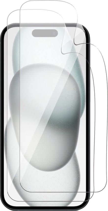 Screenprotector geschikt voor iPhone 15 - 2x FlexGuard Screen Protector