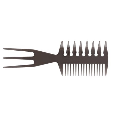 Peigne de coiffure portable pour hommes, à dents larges et larges, à long manche, pour coiffure 2# black